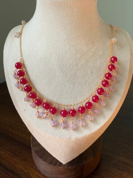Ruby delicate necklace